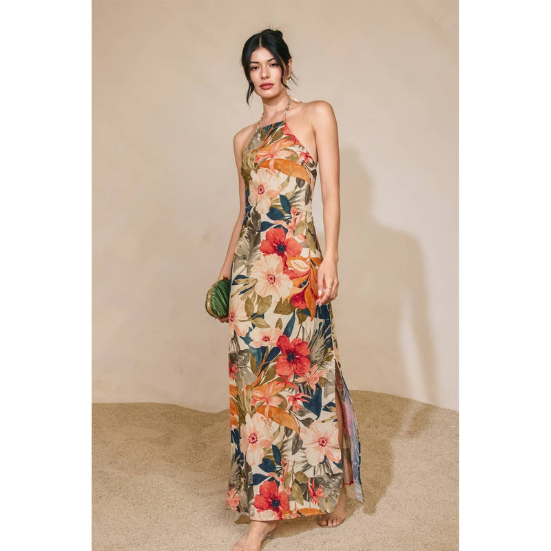 bird maxi dress Bird satin maxi dress in black - Max Mara