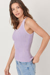 Washed Sweater Tank Top