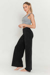 Plus Mineral Washed Wide Leg Pants