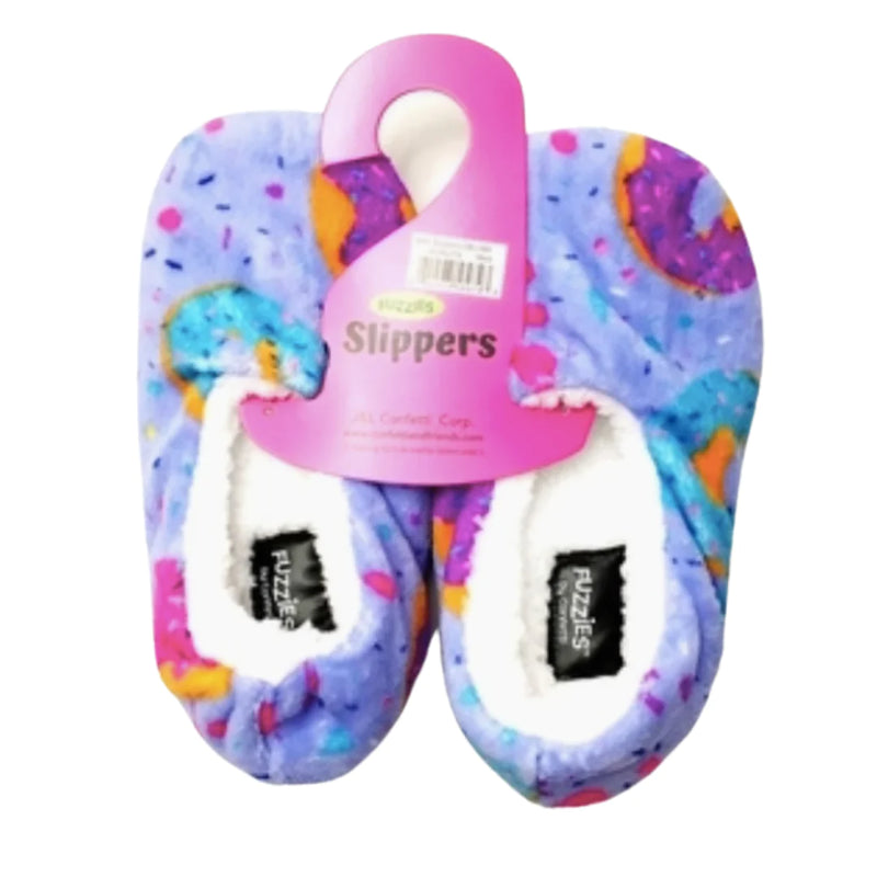 Delish Donut Fuzzy Slippers- Girls