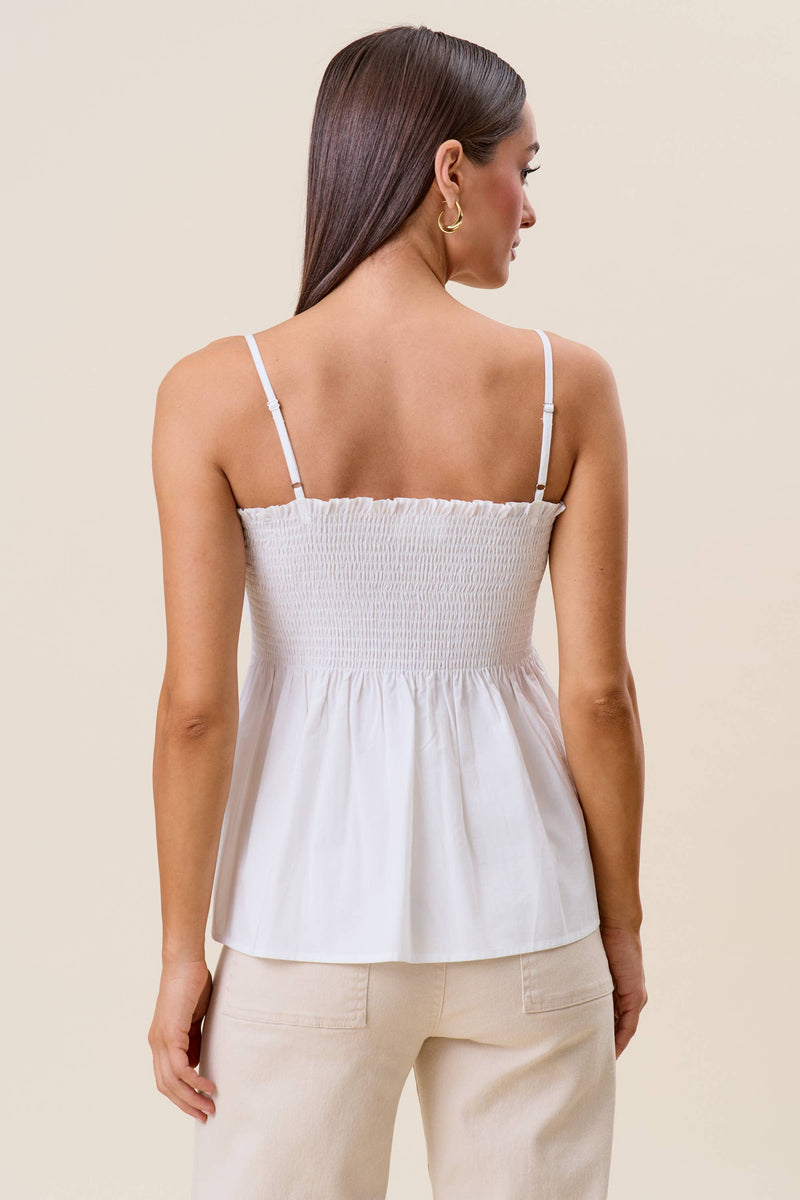 Pintuck Cami Top Ivory | TandyWear