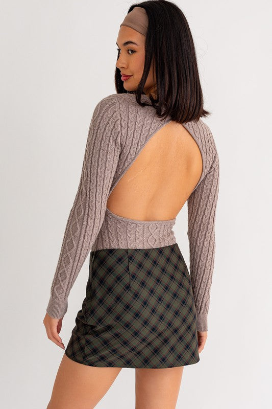 Open Bulk Cable Knit Bodysuit – TandyWear