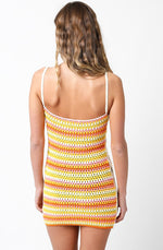 Summer Crochet Mini Dress