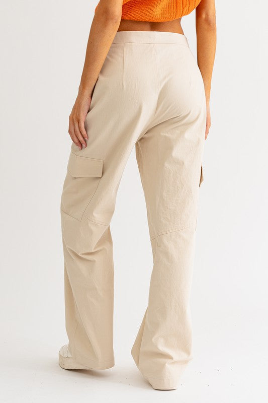 High Waisted Lace Up Detail Cargo Pants – TandyWear