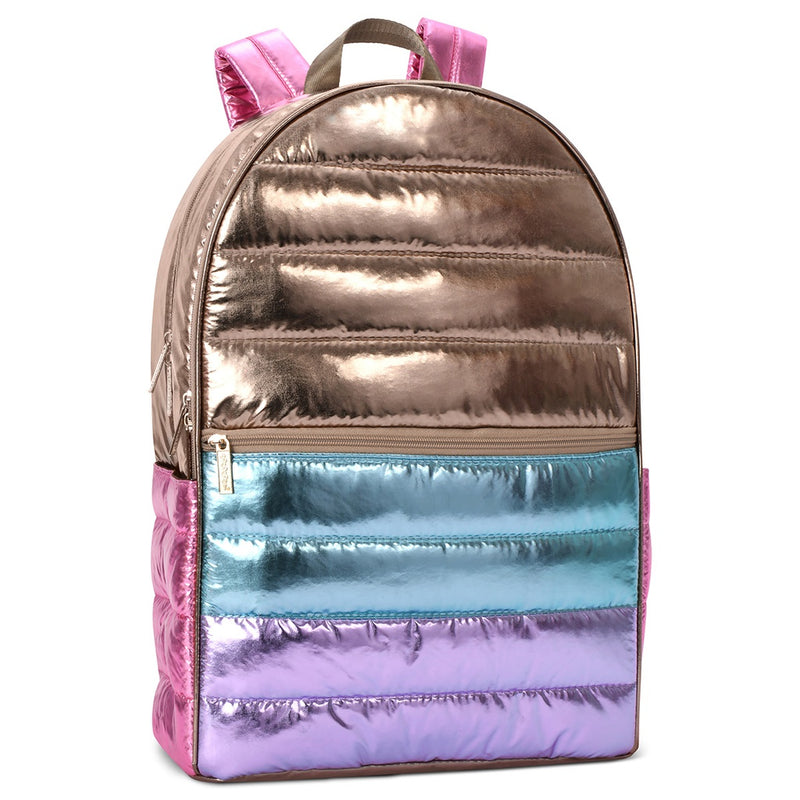 Icy Color Block Puffer Backpack- Girls – TandyWear