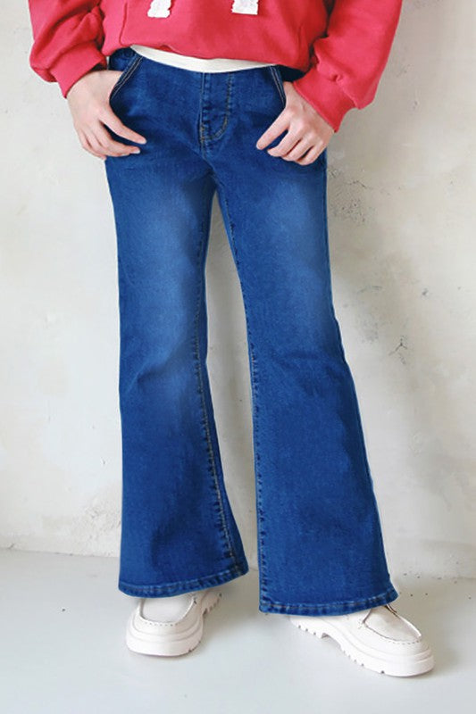 Bootcut Denim Jeans- Girls