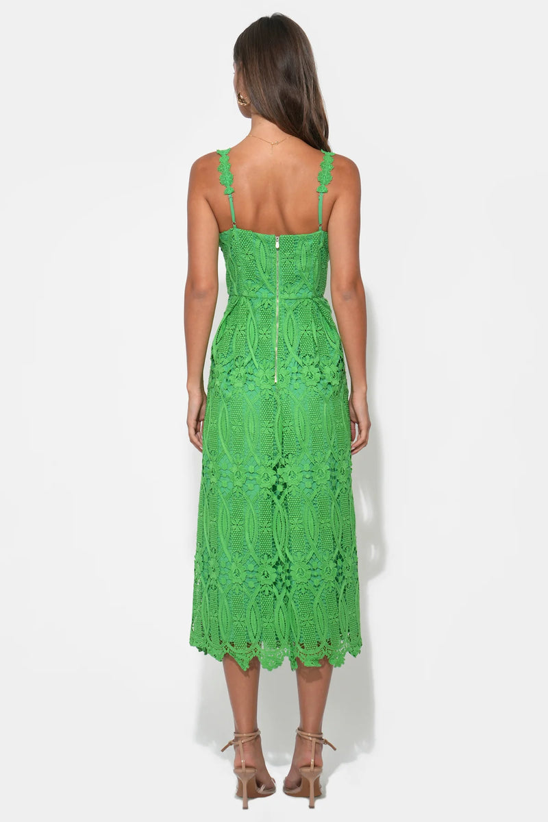 adelyn rae cocktail dress Alice Strap Lace Midi Dress