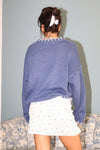 Ribbon Sweater With Stitching Hem