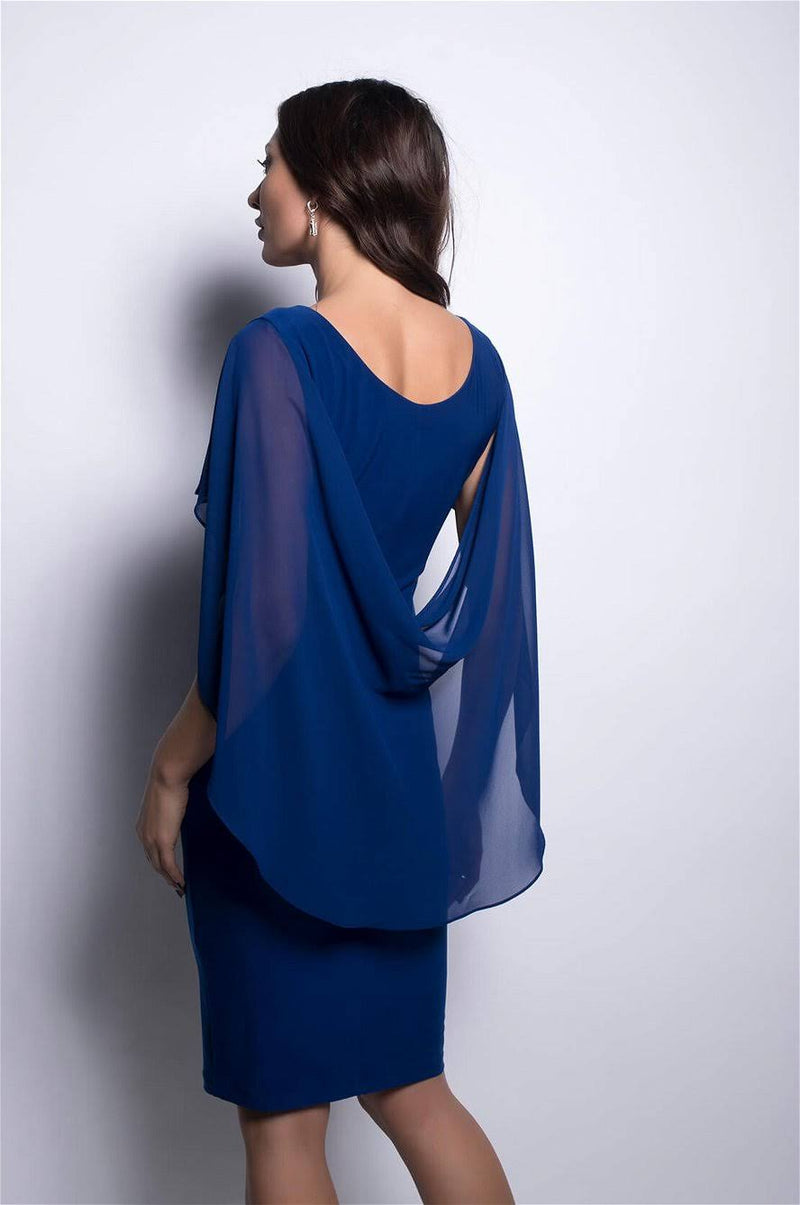 chiffon layer dress Stacees Ruffle Tiered Chiffon Floor-Length Bridesmaid Dress with Slit