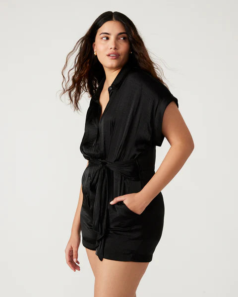 Steve Madden Tori Romper Black / 2 Steve Madden Tori Romper Black / 2