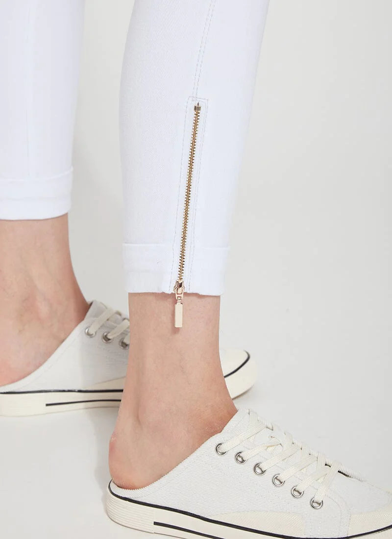 Lysse Denim Cuffed Crop White – TandyWear