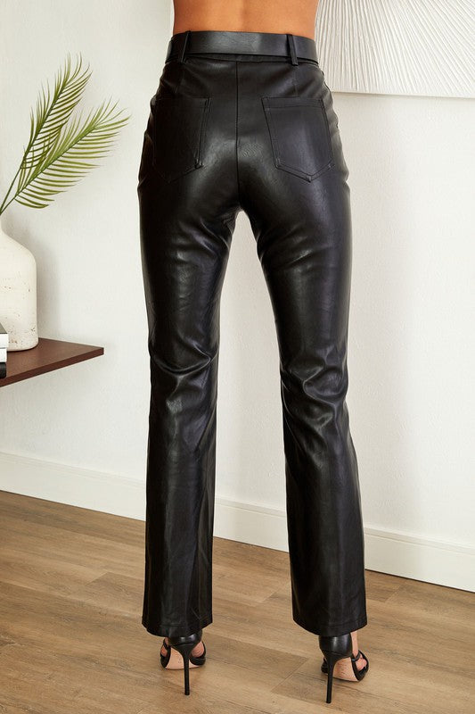 Black - Front Straight – TandyWear Venti6 Leg Seam Pants