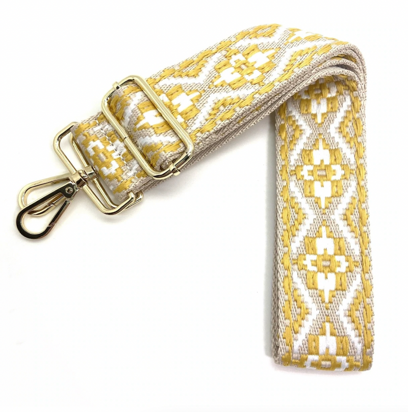 Berlin in Canvas Strap - Yellow & White Gold