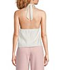 Lucy Paris Satin Halter Top