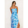 Afterglow Strapless Bias Cut Maxi Dress