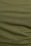 Close-up of green fabric with visible texture