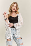 Long Sleeve Crochet Cardigan