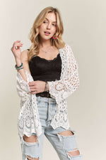 Long Sleeve Crochet Cardigan
