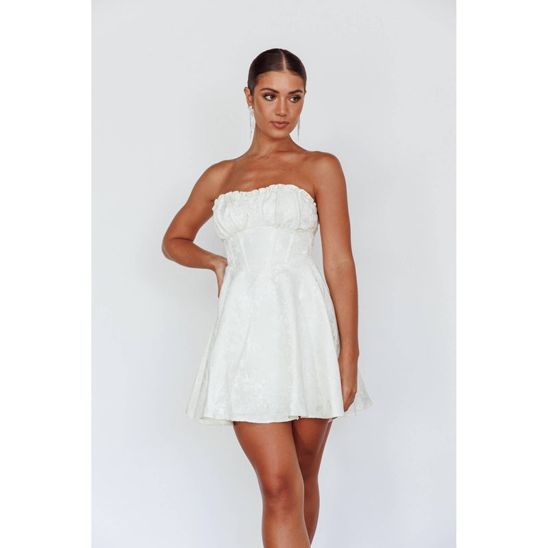 Frill Corset Style Mini Dress