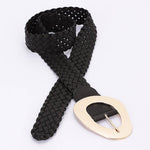 Metal Buckle Braided Belt