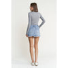 Mica Denim Mini Skirt W/ Raw Hem