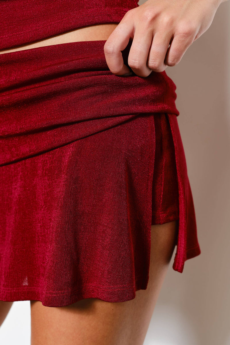 Vivienne Fold Over Skort