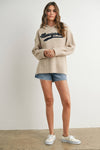 New York Embroidered Hooded Sweater
