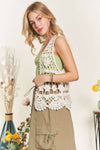 Braid Crochet Vest Cardigan