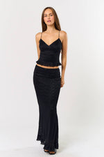 Lace Cami Top and Maxi Skirt Set