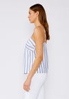 Spaghetti Tank w/ Front Pleats & Side Slits