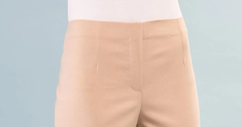 No Waistband Solid Techno Pants