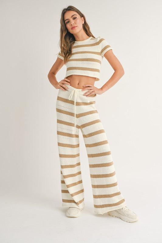 Stripe Knitted Pants