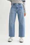 Just Black Denim Utility Seamed Barrel