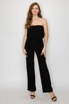 Tube Crumpled Pleats Jumpsuit