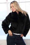 Zip Up Fur Jacket