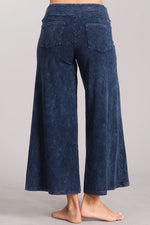 Mineral Washed Cropped Leg Pants