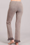 Fringed Ankle Length Pants -  Desert Taupe