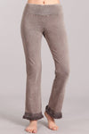 Fringed Ankle Length Pants -  Desert Taupe