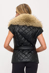 Sovereign Faux Leather Quilted Vest