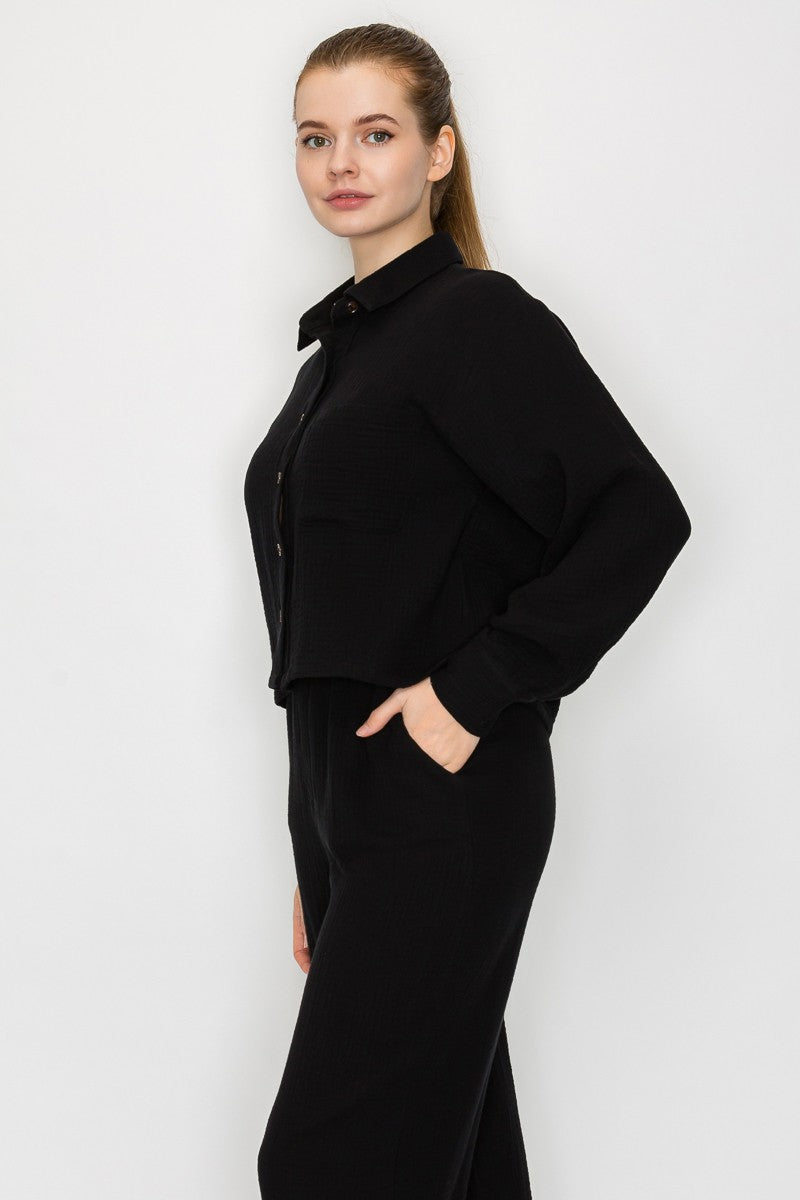 Button Down Gauze Shirt