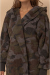 Camo Oversized Teddy Bear Jacket