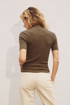 Ribbed Top - Mocha