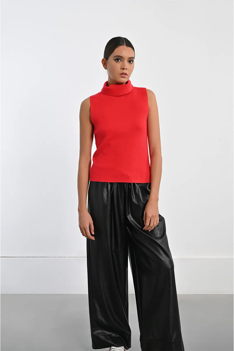 Knitted Sleeveless Sweater