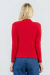 Knitted Ruffle Collared Sweater