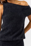 One Shoulder Sweater Knit Dress