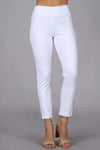 Stretch Cropped Capris - White
