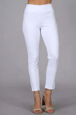 Stretch Cropped Capris - White
