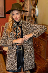 Leopard Print Double Button Blazer