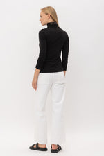 Modal Fitted Turtleneck Top