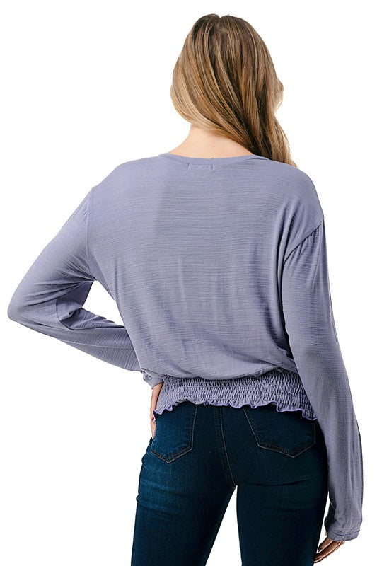 Ariella Smocking Detail Top